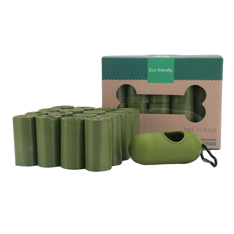 RTS Amazon, популярный одноразовый биоразлагаемый HDPE EPI кукурузный крахмал, индивидуальный печатный мешок для отходов, мешок для уборки собак, для домашних животных