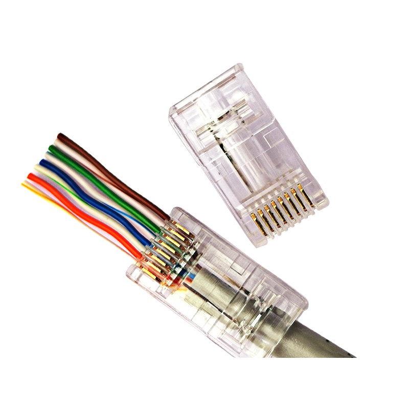 Разъемы EZ CAT6 RJ45 8p8c проходной разъем