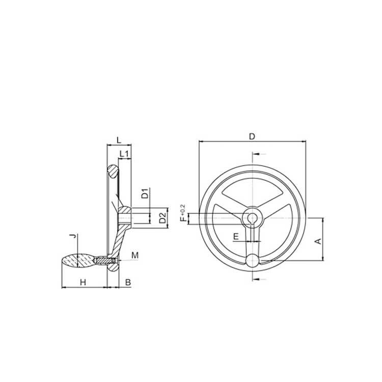 Mingdao Customized Ball Valves Manual Valves Handwheel Handwheel for Industry Valves lathe handwheel metal handwheel