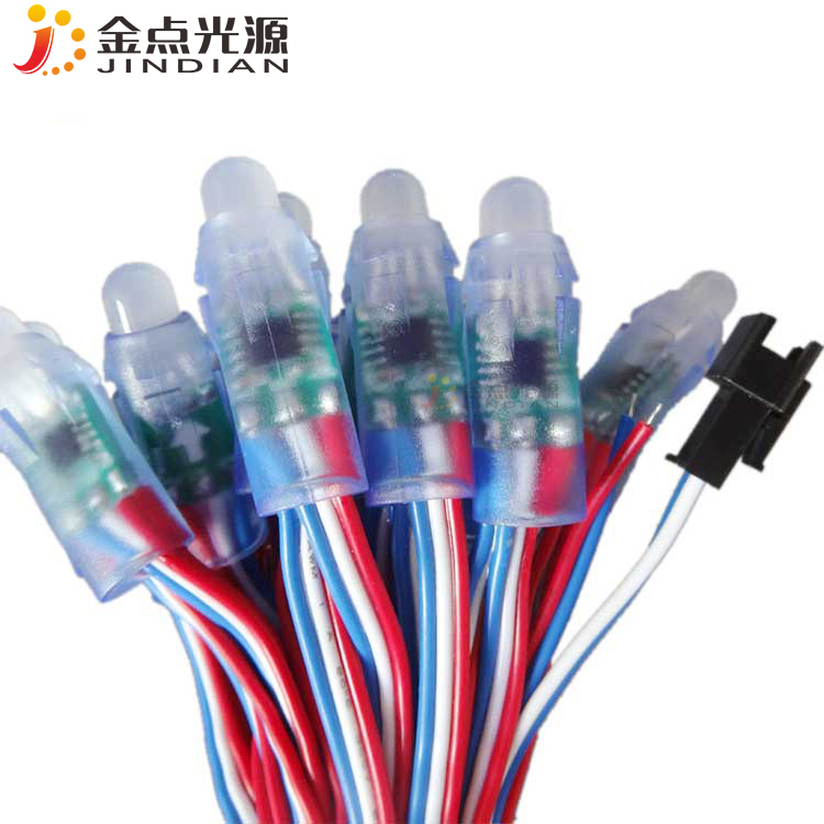 Waterproof 12MM DC5V 12V Addressable Matrix Bullet Pixel WS2811 colorful RGB pixel led