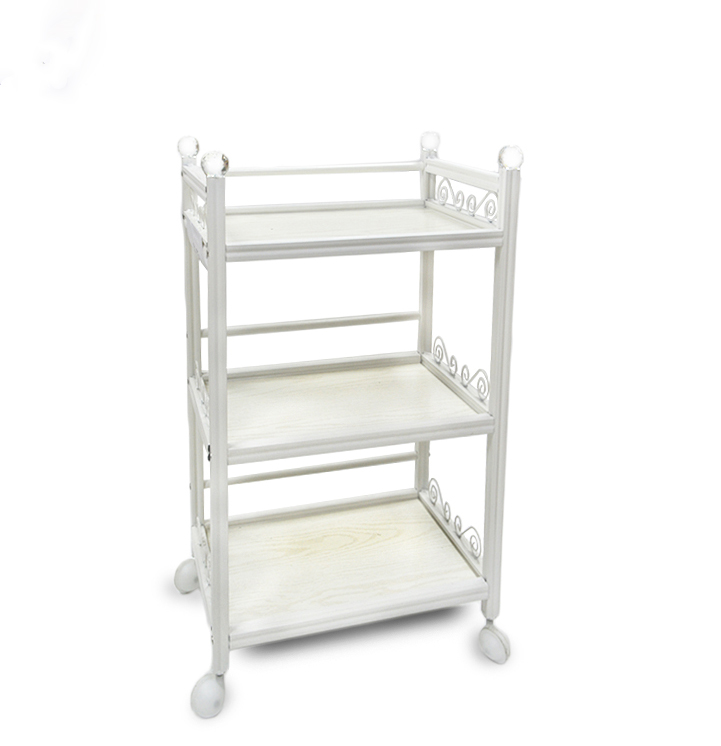 Tool Trolly Storage Cart Rolling Collecting Beauty Trolley Salon With 4 Wheels