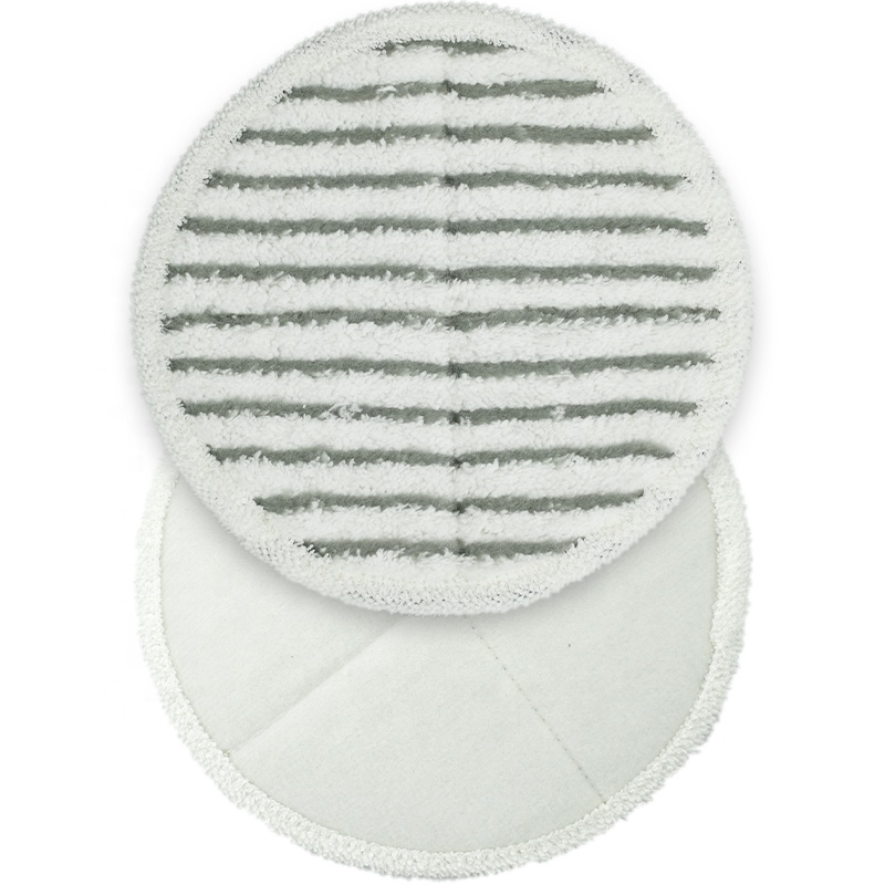 Round Microfiber Mop Pads Replacement for Bissell Spinwave 2039A 2124 Soft Scrubby Heavy Scrub Pads