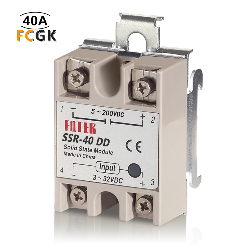 Постоянного тока в переменный ток 40A fotek ssr твердотельные реле SSR-40DD,fotek SSR 40dd