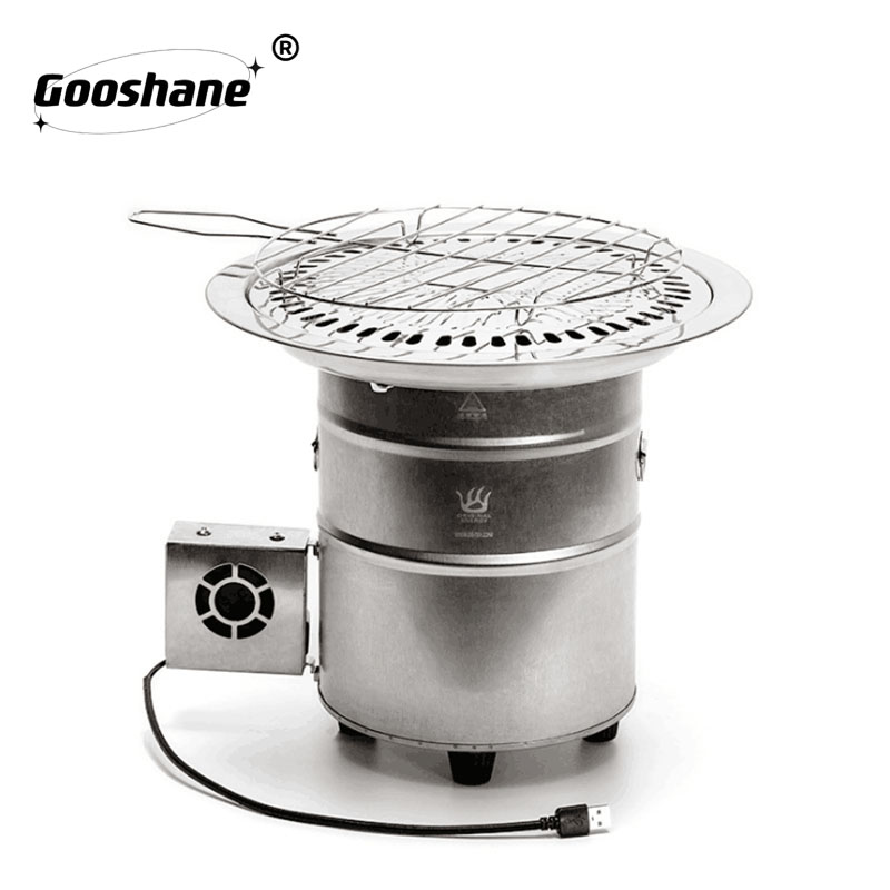 Outdoor Stainless Steel Lightweight Wood Camping Firewood Stove for Outdoor Cooking Picnic