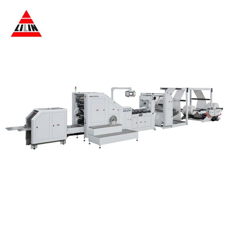 China Manufacturer LSB-330-XL+LST21100R Roll Feeding Square Bottom Paper Bag Making Machine