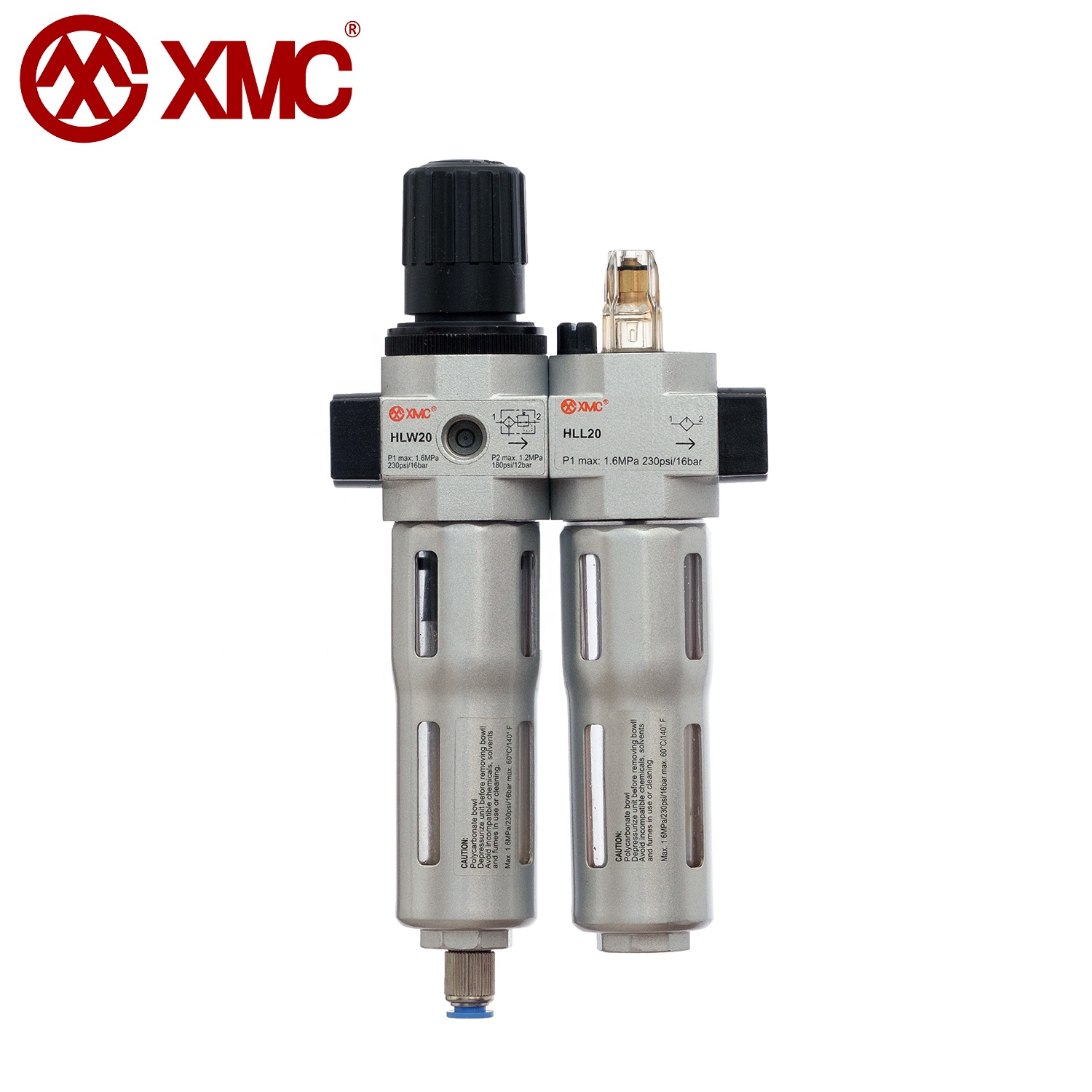 XMC HLC20A-02 G1/4 ''блок очистки пневматического источника воздуха FRC комбинированный Регулятор Фильтра сжатого воздуха со смазкой
