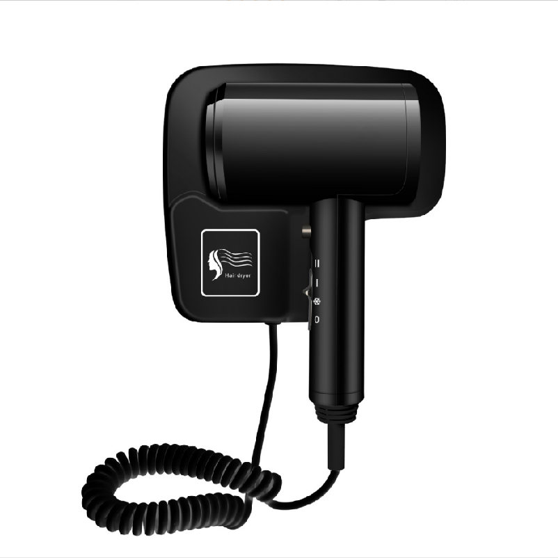 Hotel Supplies Guest Comfort Kit Abs Plastic Hotel Bathroom Wall Mounted Professional Hair Dryer