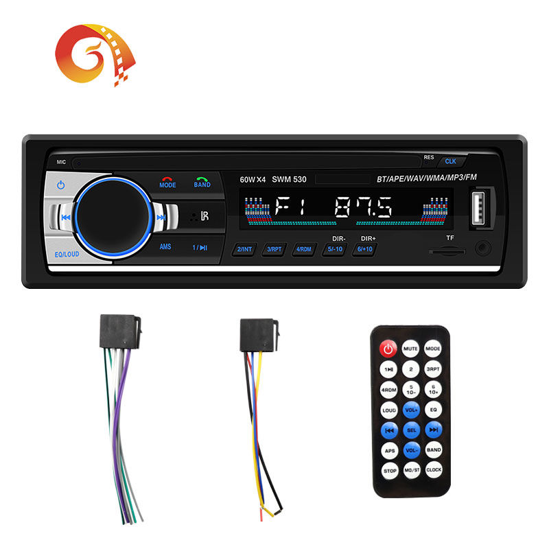 Универсальный 1 Din короткий корпус Автомобильный MP3-плеер с BLUETOOTH Автомобильный мультимедийный развлекательный USB