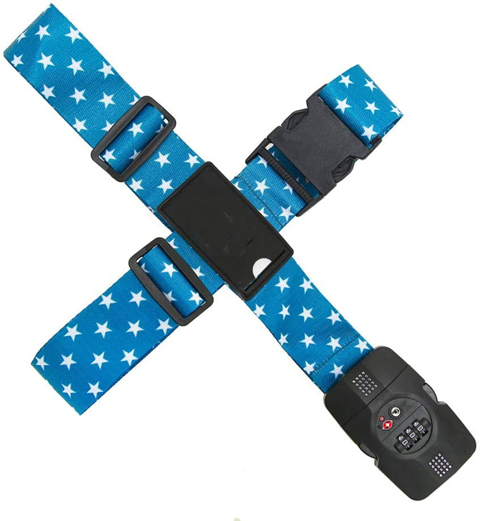 Correa De Equipaje High Quality Customizable Adjustable Luggage Belt Custom Logo Traveling Backpack Tote With Luggage Strap