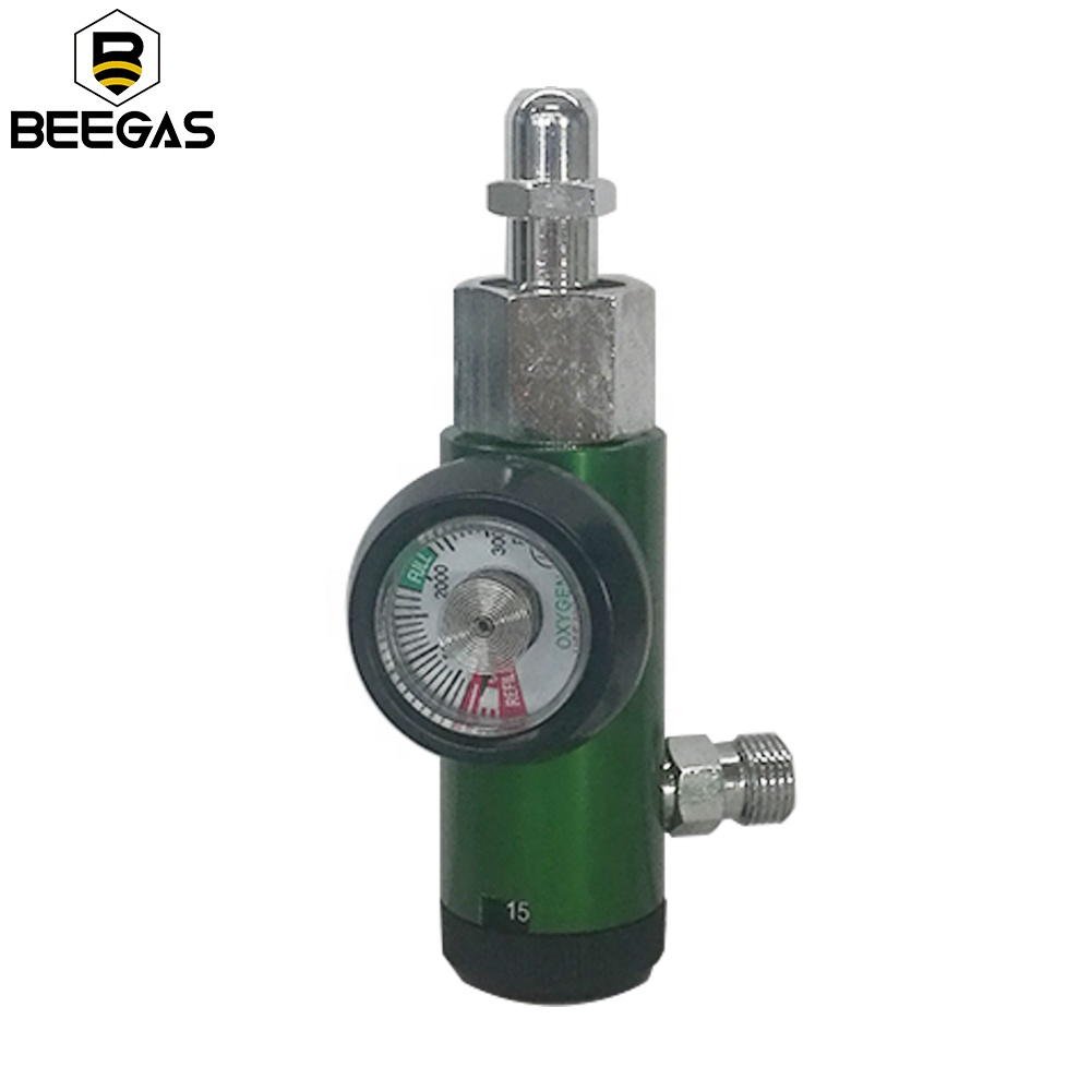 Медицинский регулятор кислорода с расходомер 0-4000PSI 0-15LPM Medidor Pureza Oxigeno газа