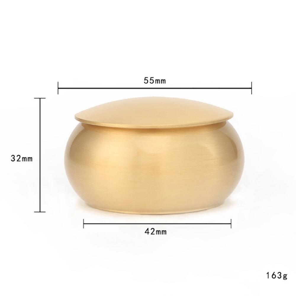 brass Casket Funeral souvenir Cremation Urn Jar Engravable Mini Cremation casket Pet Human Ashes copper coffin holder bronze urn
