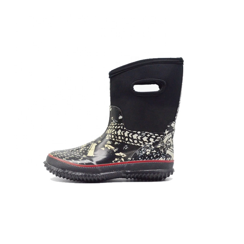 Fashion 2021 Kids Rain Boots for Hunting Men's Boots Neoprene shoes Rain boots