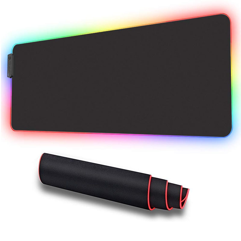 RGB Большой светящийся светодиодный расширенный коврик для мыши