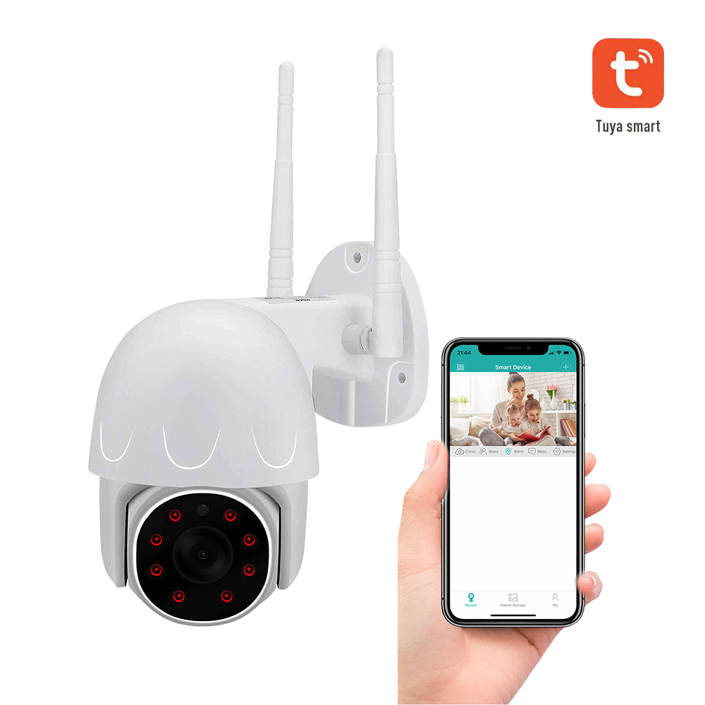2 дюйма Tuya Smart 360 градусов 1080P PTZ наружная беспроводная Wi-Fi ip-камера видеонаблюдения с поддержкой Wi системы видеонаблюдения камера