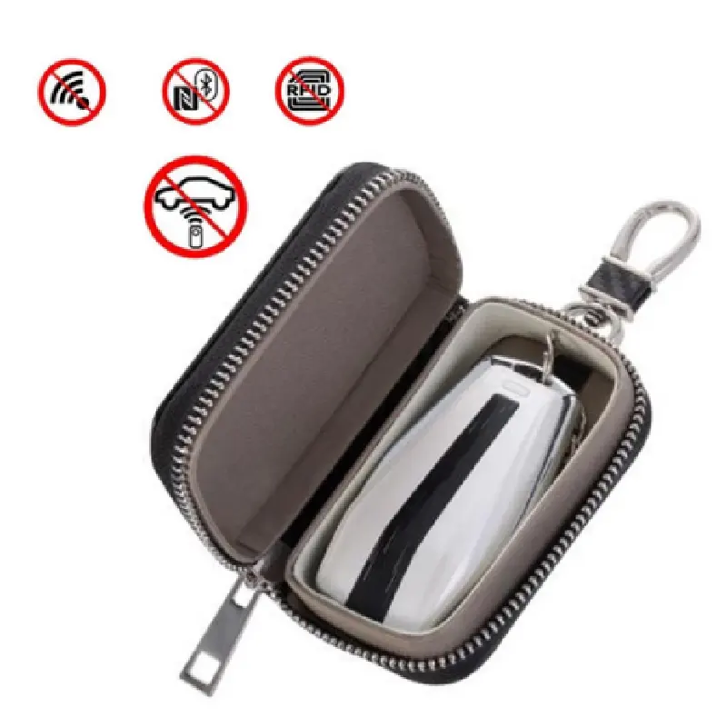 Signal Blocking Bag Cover Signal Blocker Case Faraday Cage Pouch For Keyless Car Keys Radiation Protection Cell Phone