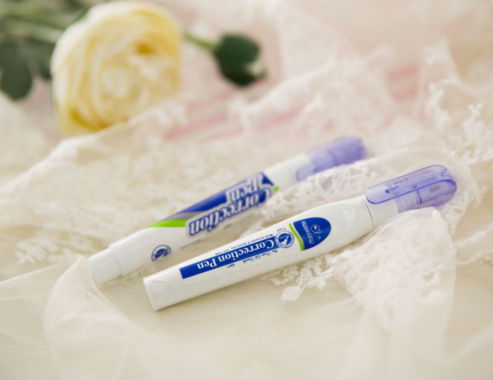 Huanyang wholesale nice price high quality 7ml white school supplies correction pen