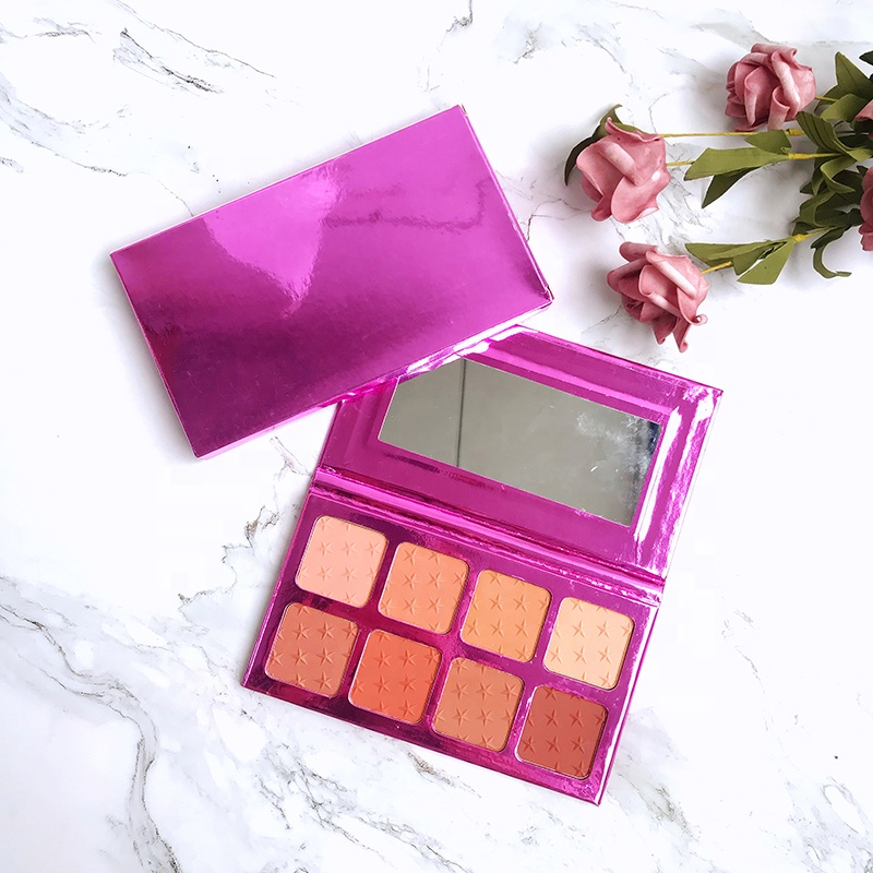 Wholesale cosmetic face makeup high quality 8 colors bronzer contour blush highlighter kit