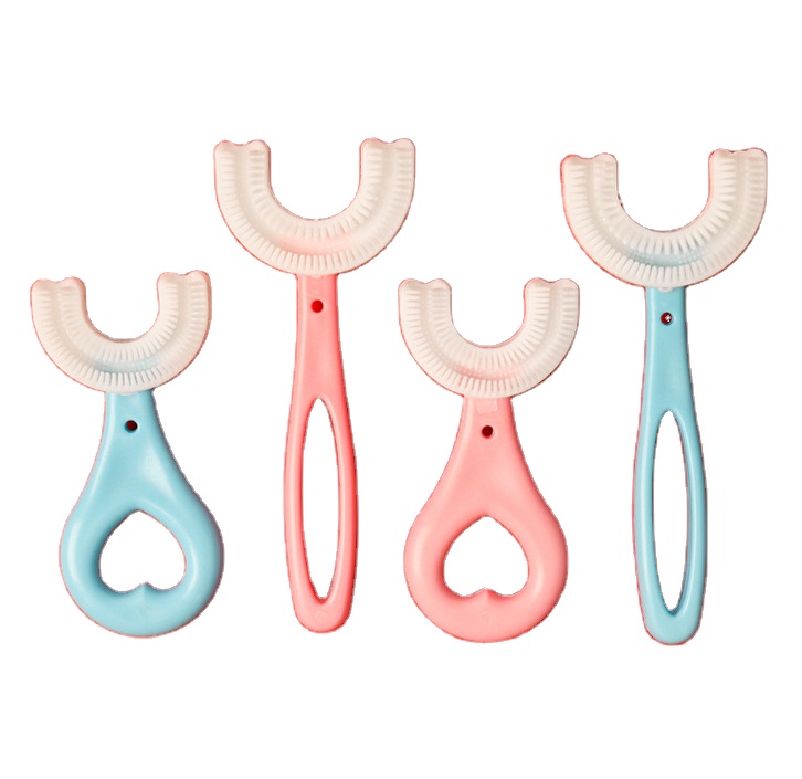 New design soft bristle healthy cute kid toothbrush for children teeth brushing silicone teeth brush