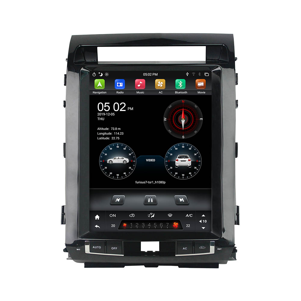 KD-12102 12,1 "px6 android 9,0, 4 Гб + 32g tesla VW автомобиль стерео android Аудио Видео плеер для Land Cruiser 2007-2015