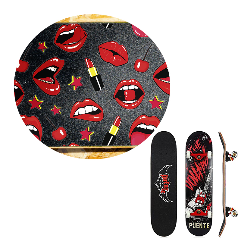 2022 Manufacturer Custom Water Transfer Decal 635*457mm Transparent and Film-free Water Transfer Label Printing for Skateboard