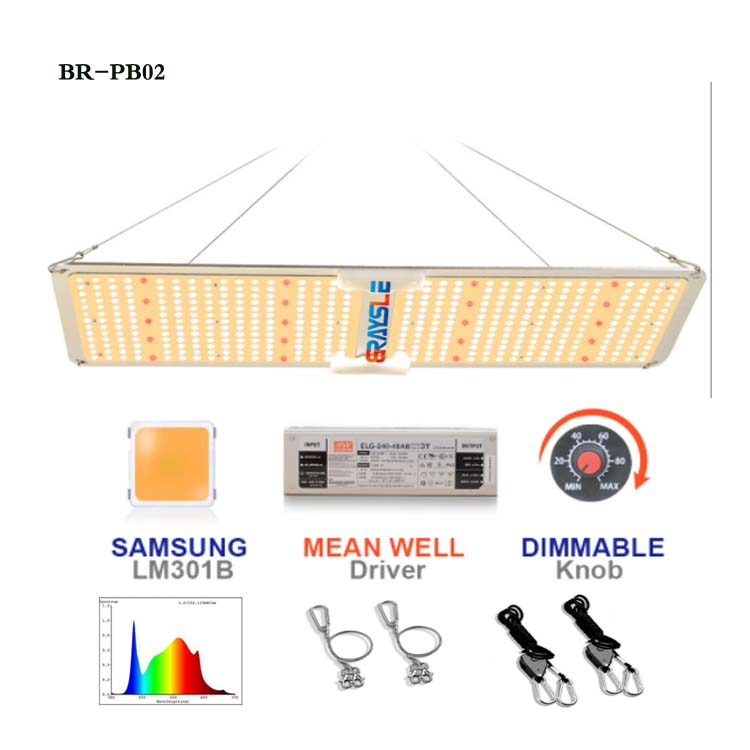 Braysle 2021 6400k красный 660nm 220 ватт meanwell Samsung lm301b светодиодный спектр солнечного света гидропоники quantum панель завода светать