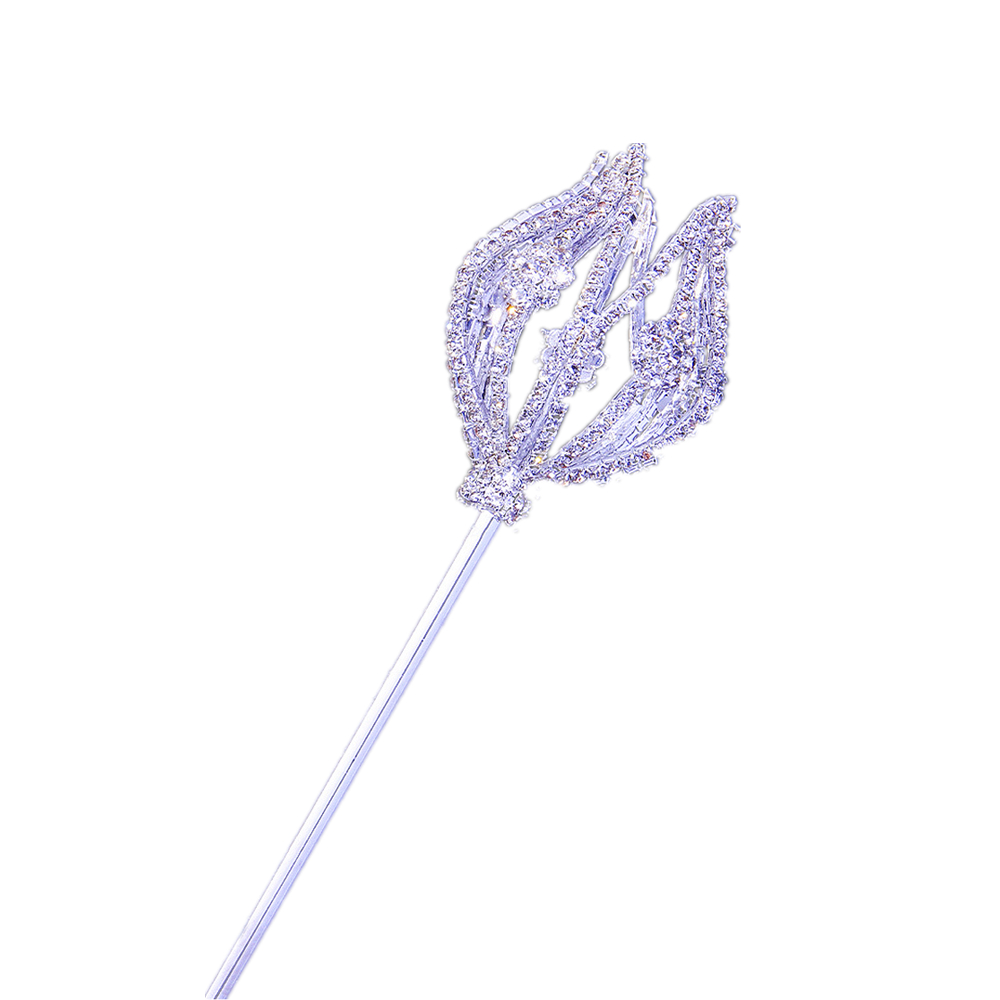 Royal Flower Exquisite Light Up Scepter Festival Magic Wand Pageant Costume Props Party Magic Show Stick For Wedding Wholesale