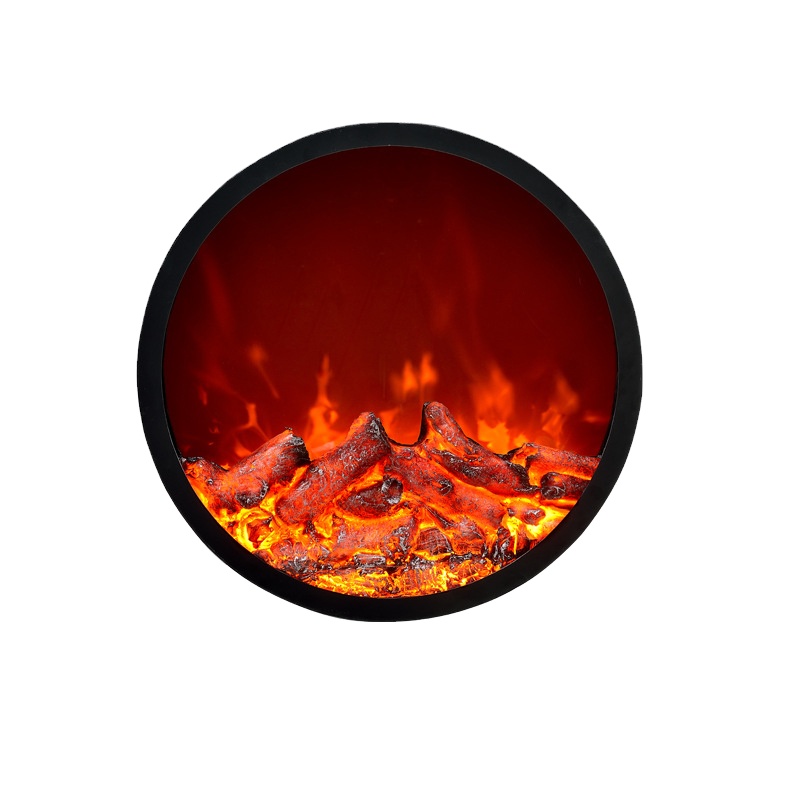 ODM OEM modern electric fireplace decor smart led insert 3d electric fireplace Christmas Wall round electric fireplace