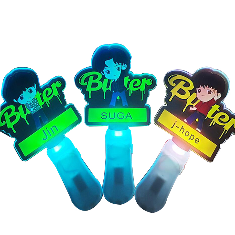 Butter BangtanBoys jimin Acrylic V RM glow sticks for concerts
