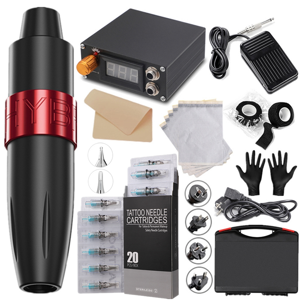 Electric Microblading Digital Permanent Tattoo Machine Kit Rotary Eyebrow Body Tattoo Pen