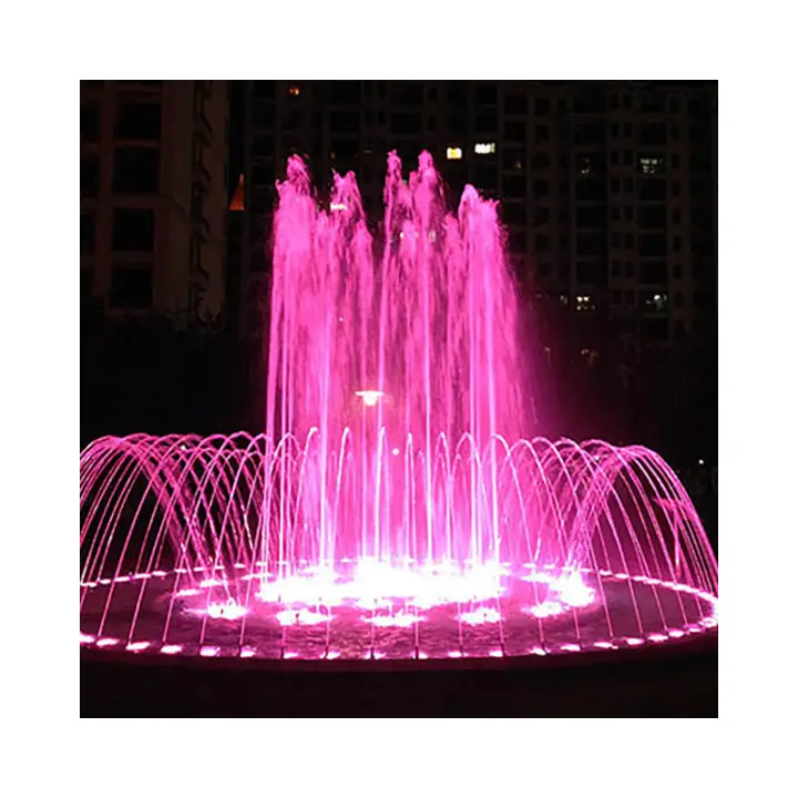 Custom Design 3D Dancing Water Fountain Show With Light Pool Musical Fountain