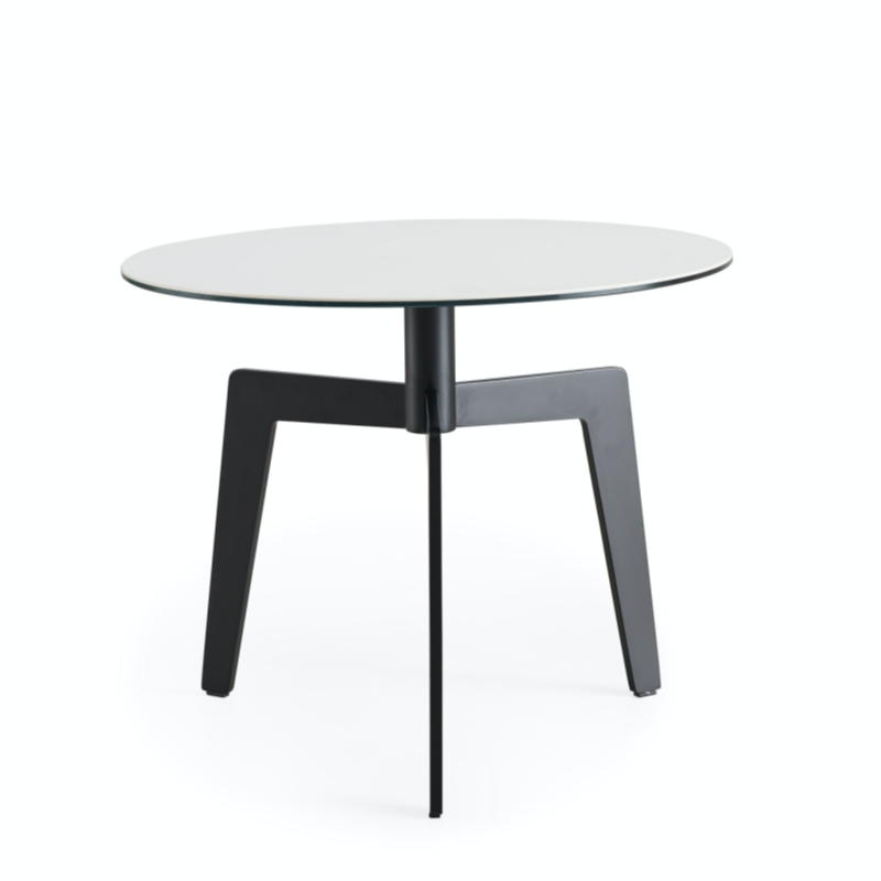 Simple Stylish Low Stand Oval Tea Table Set Modern Living Room Glass Furniture