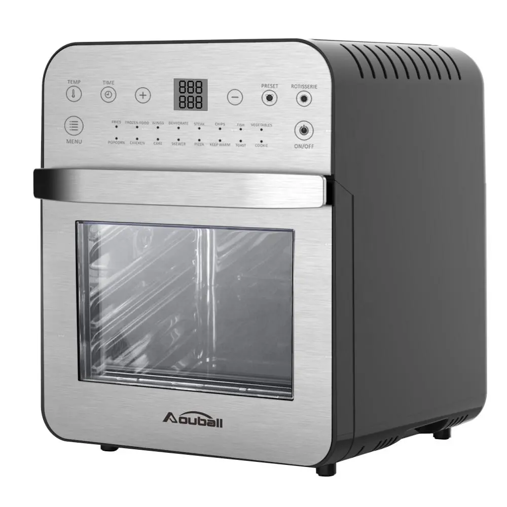 air fryer with 12L capacity touch screen control panel, 1600W as seen on tv deep fryer with timer