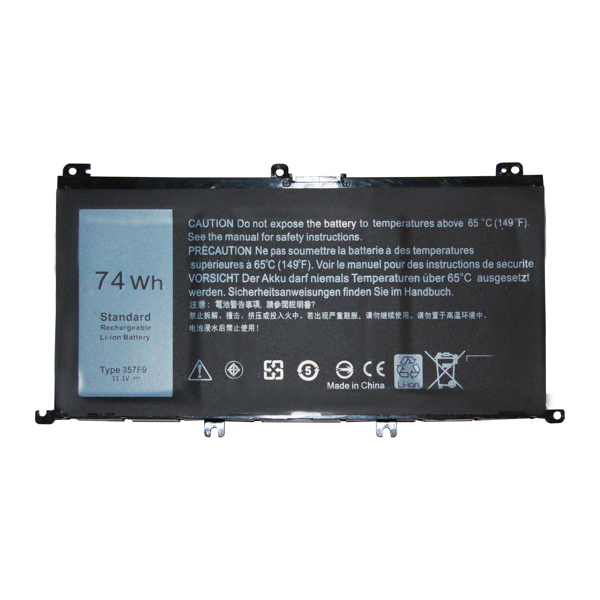 6800MAH 74Wh 6Cells Laptop Battery For Dell Inspiron 15 7000 7567 INS15PD-3948B 1848B