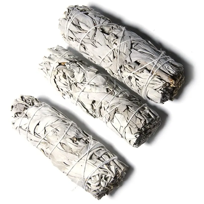 Wholesale 50g with petals incense dried leaf bundles stick californian white sage smudge