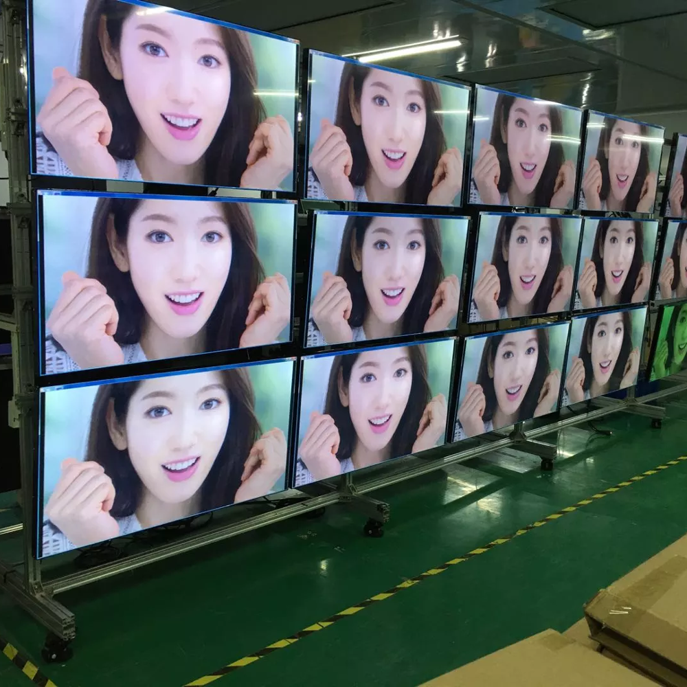 55 inch 4K panel mount 3x3 video wall controller advertising screen display LCD video wall