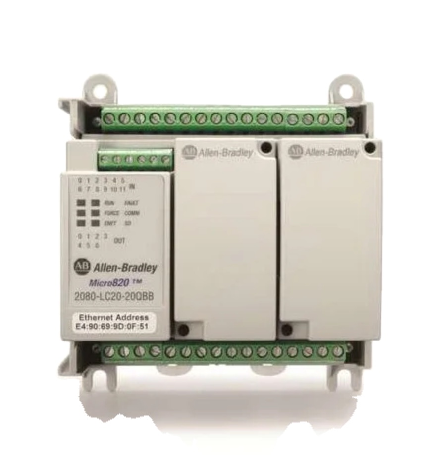 Allen Bradley 2080-LC20-20QBB Micro820 20 I/O ENet/IP контроллер (RTB)