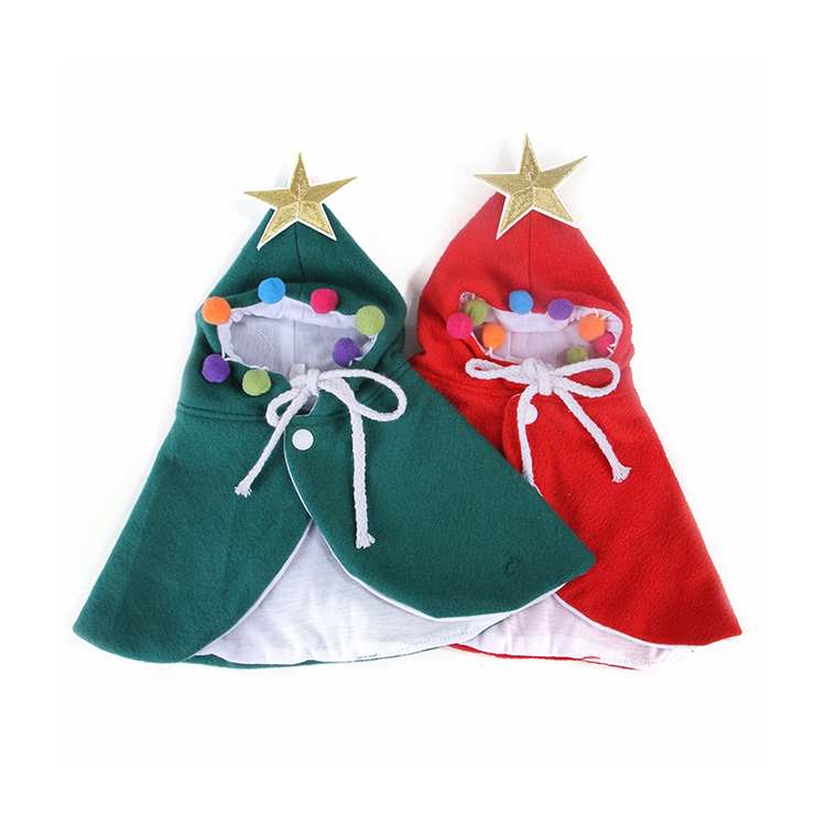 Hot selling pet Christmas clothes cats and dogs Christmas cloak magic cloak