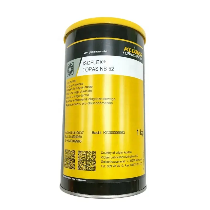 High Quality Original New Kluber ISOFLEX TOPAS NB 52 1KG Grease Special Lubricants For Many Industrial Fields