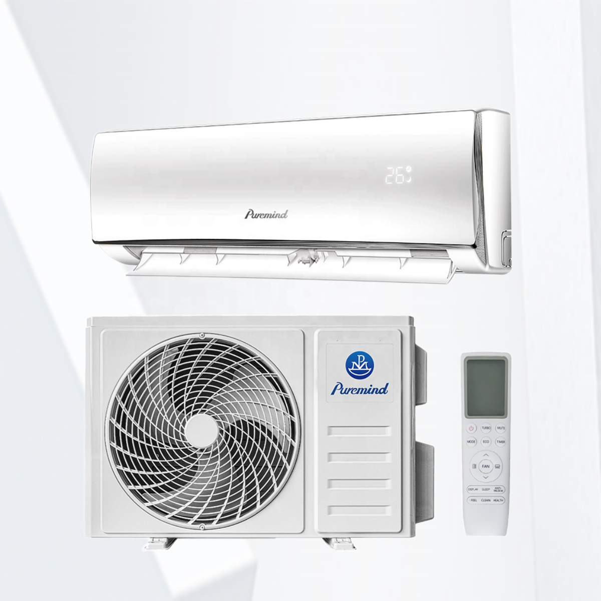 Сплит-система puнапоминает R410a 9000Btu на 24000Btu Бытовой Настенный Кондиционер с пультом дистанционного управления