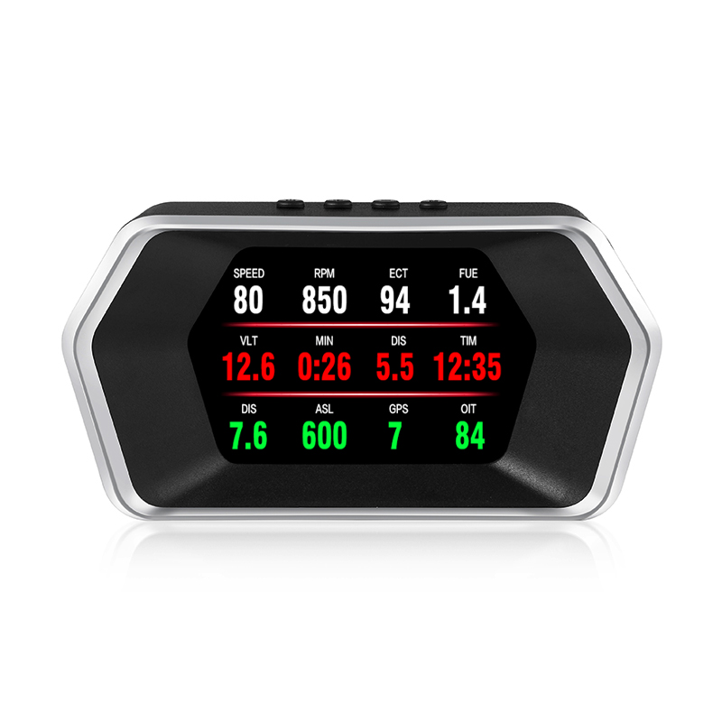 Новинка P17 OBD2 GPS автомобильный Умный Цифровой измеритель OBD2 датчик бортовой компьютер HUD автомобильный диагностический инструмент