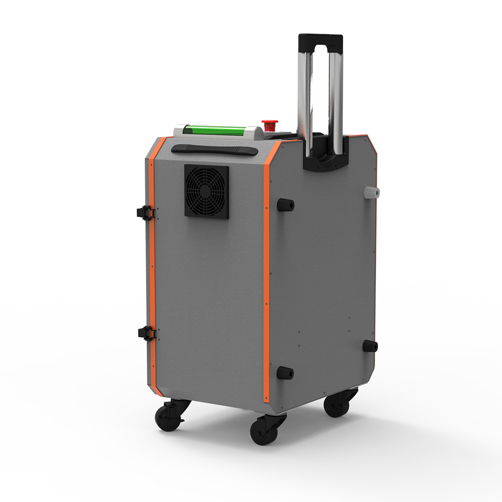 Industrial Paint Stripper 100W 200W Pulsed Fiber Laser Cleaning machine for paint removing to remove rust and paint