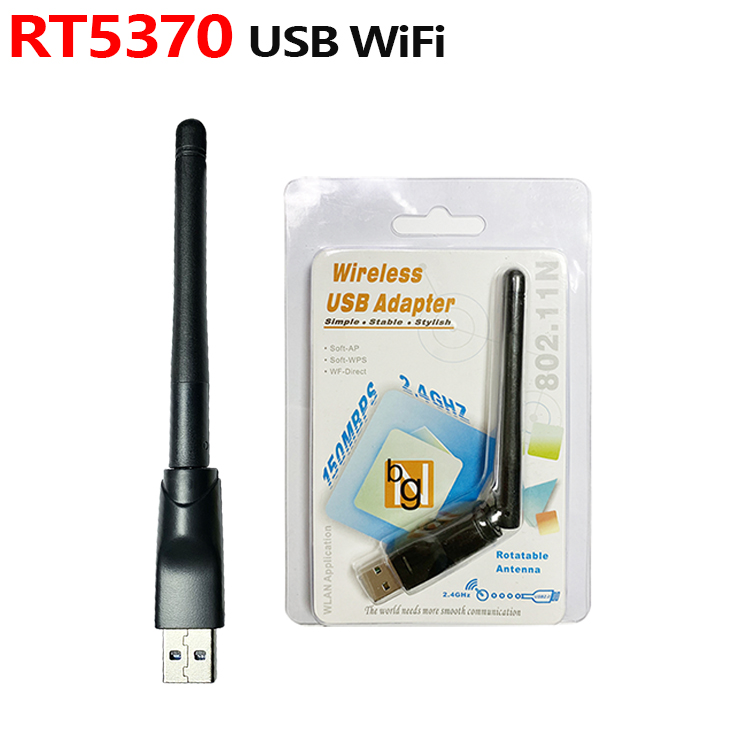 Беспроводной USB Wi-Fi адаптер 150 Мбит/с Ralink RT 5370 для рабочего стола и спутникового приемника