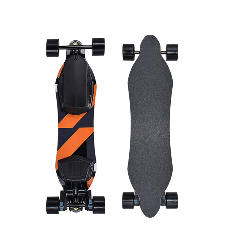 Powerful Longboard 4 Wheels Scooter 1200w Electric Skateboard with Wireless Remote Control Skateboard from 7GO kick board skate