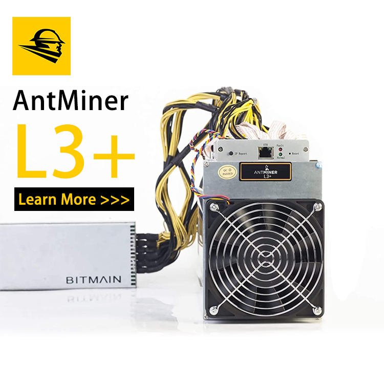 Minero Antiminer l3+ In stock mineur antminerl3 Bitmain Antminer l3 L3+ with PSU Scrypt used bitcoin bitminer Asic ant miner l3