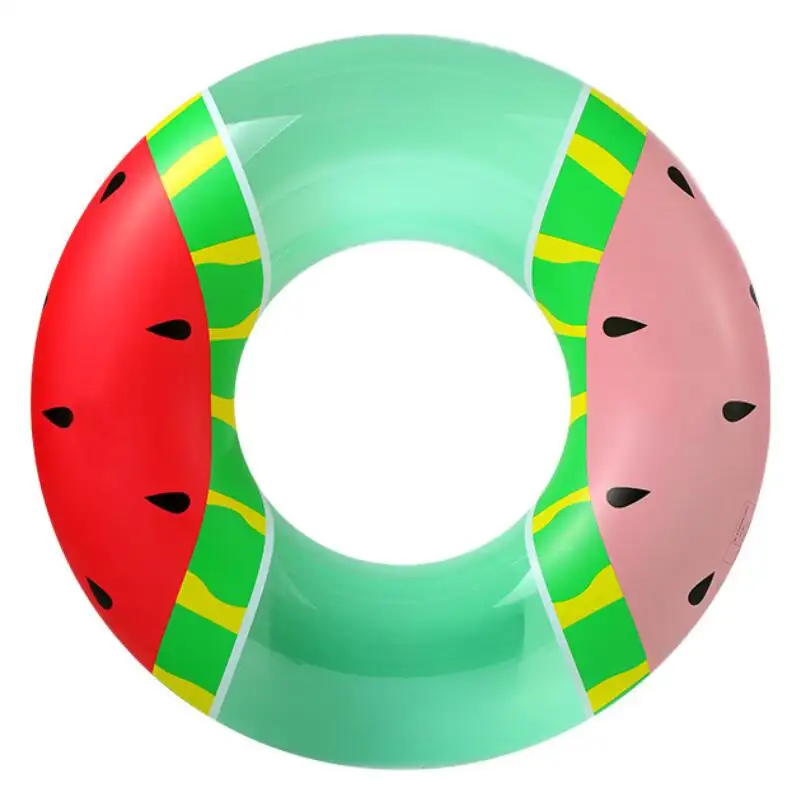 2021 New design two color watermelon swim ring summer party swimming ring