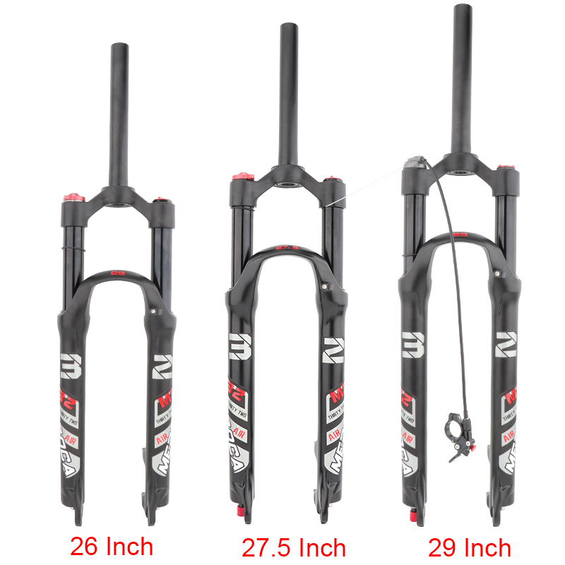MEROCA Bicycle Air Fork 26/27.5/29 inch disc brake quick release MTB Shock Absorber Oil and Gas Fork