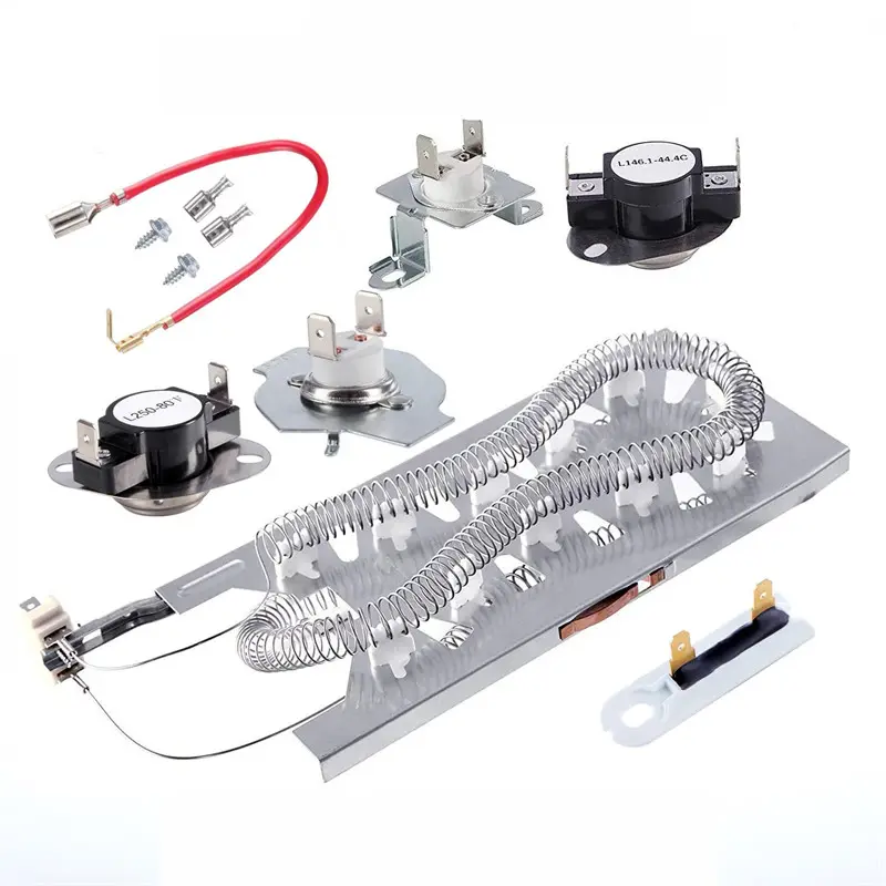 Universal 3387747 cloth Dryer Heating Element & 279816 Thermostat Kit & 279973 3392519 Thermal cut-off Fuse Replacement part