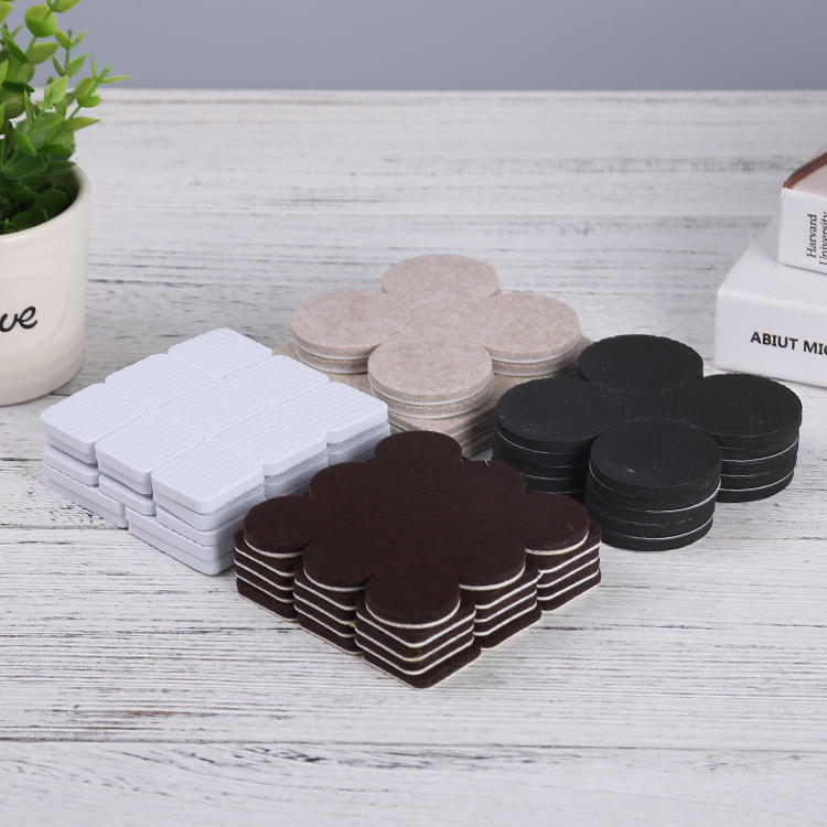 Table And Chair Pad Self-adhesive Wool Felt Foot Pad floor protection furniture felt pad