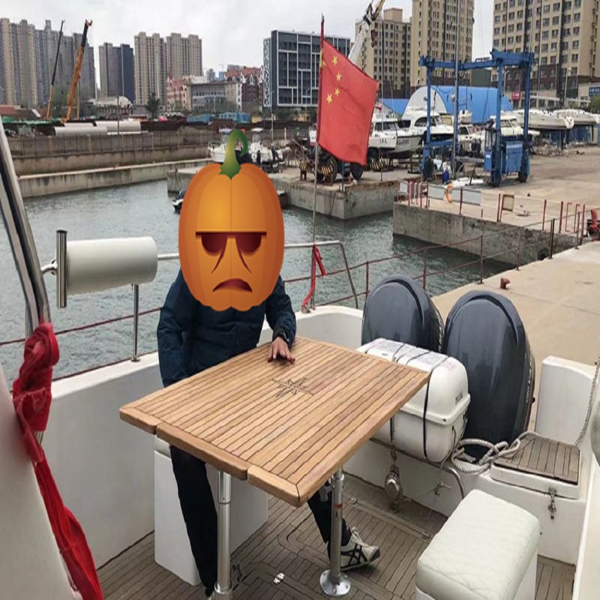 Складная столешница из тика с двумя крыльями Nautic Star 450/900x800450/900x1000,450/900x1250 мм морской катер RV