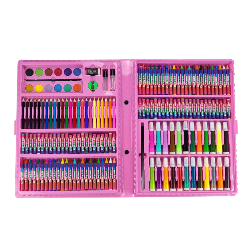 High quality 168 pieces drawing art set  kids art supplies children gift stationery painting art sets
